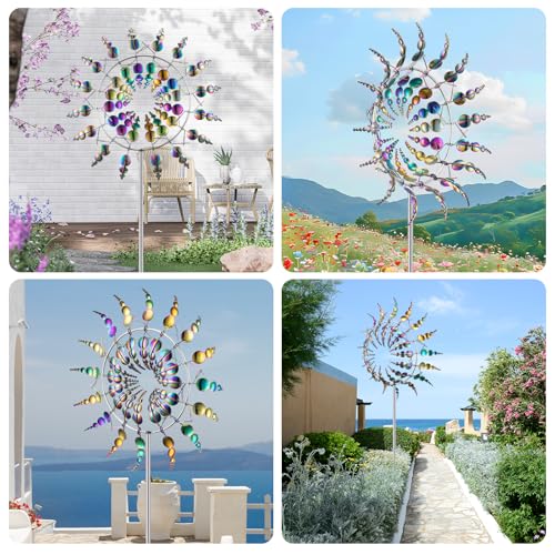 Vzvxcc 002 Magical Metal Windmill 3D Wind Spinner thumb #6