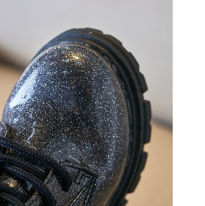 Girls butterfly Ankle Boots Side Zip Comfort Non-Slip Boot Lace Up Outdoor Combat Boot(Toddler/Little Kid/Big Kid)2