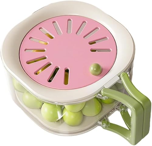 Cesta de drenaje y conservación 2 en 1, cuenco multifuncional para lavar frutas y verduras con tapa de colador y mango plegable, cesta de lavado de