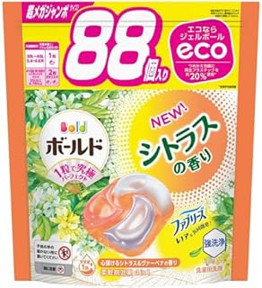 P&G ボールドジェルボール4D 心弾けるシトラス&ヴァーベナの香り 詰替 超メガジャンボサイズ 88個