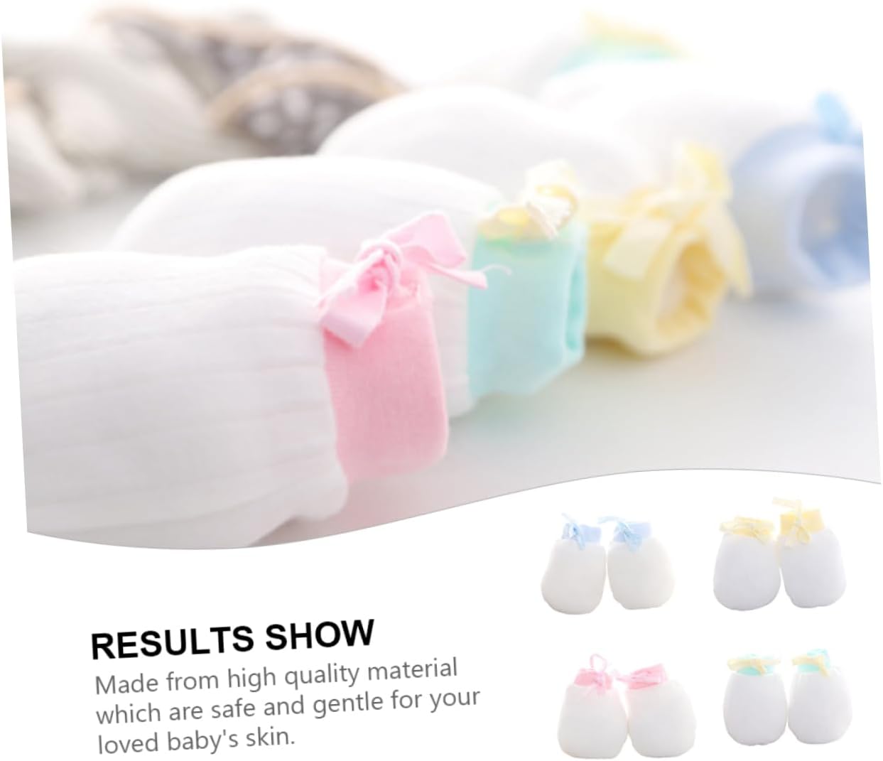 LIFKOME Anti Scratch Gloves The Mitten Mittens No Scratch Gloves Newborn Gloves Gloves Stop Finger Newborn