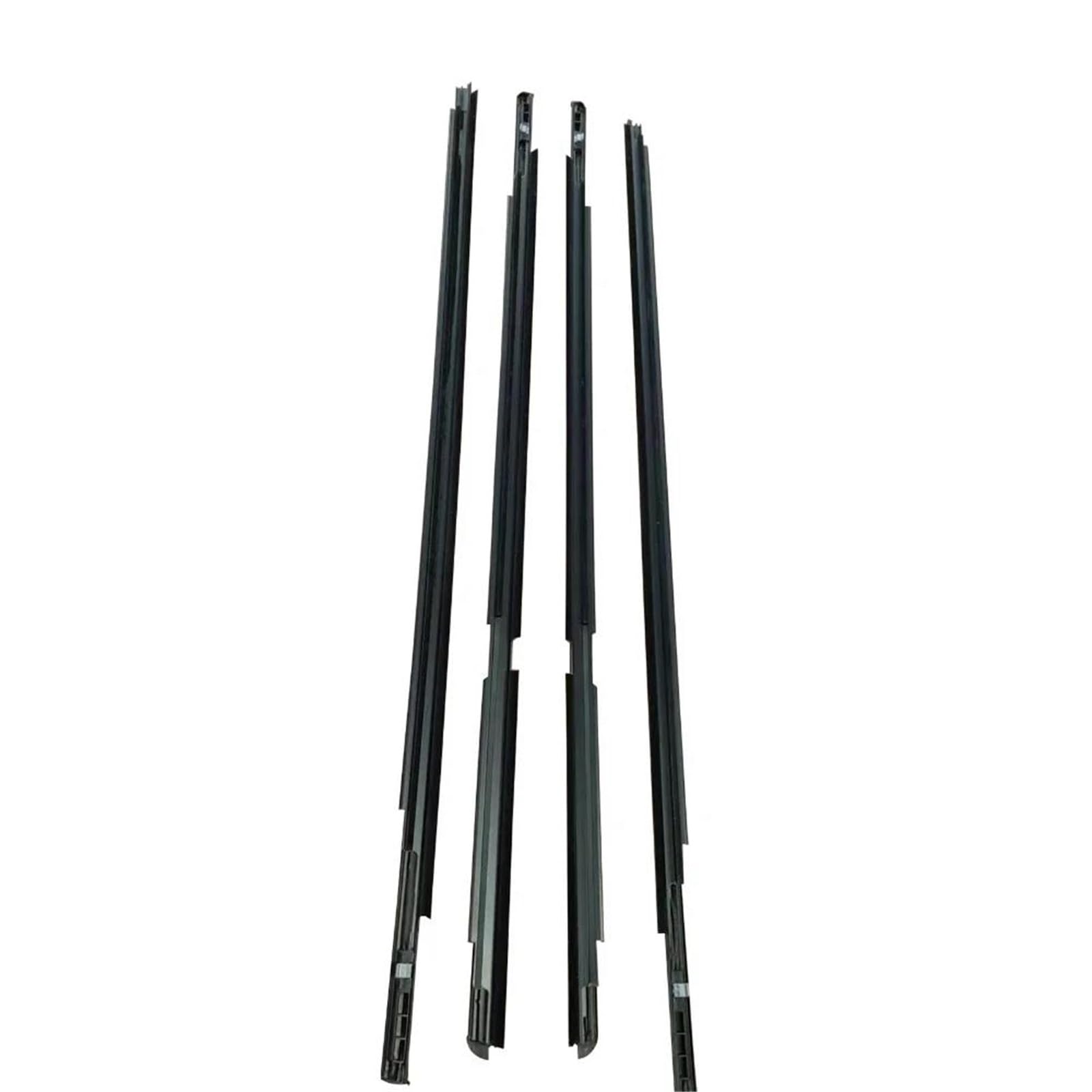 Snwdbh One Color 4Pcs Car Window Glass Sealant Strip For Toyota For Yaris Hatchback 2006-2013 Weatherstrip Side Door Outer Rubber Belts Black Exterior Belt
