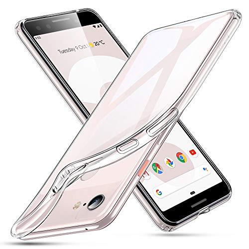 ESR Essential Zero Case Compatible for The Google Pixel 3, Slim Clear Soft TPU Cover, Clear