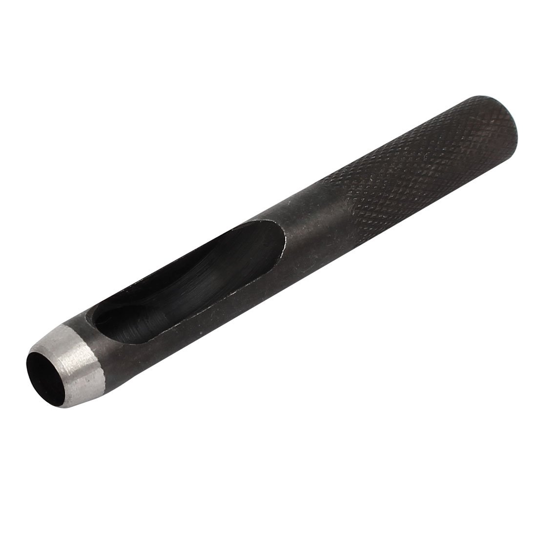 Sourcingmap 8mm Dia Metal Knurled Shank Hollow Hole Punch for Leather Gasket Strap