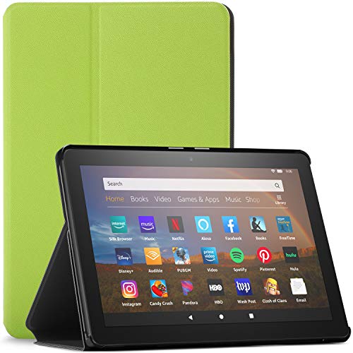 Forefront Cases Funda para Fire HD 8 2020 - Protectora Fire HD 8 Funda Soporte - Verde - Delgado, Auto Sueño Estela Función, Fire HD 8 2020 / Fire HD 8 Plus 2020 (10a Generación) Funda, Case, Cover