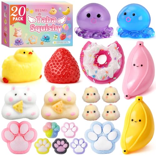 20Pcs Taba Squishy Pack Squishy Fun Box Fidget Toys, Squishies Squeeze Toys - image 1