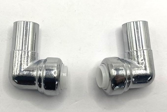Manissa 15mm 90 Degree Push Fit Radiator & Towel Rail Angled Valve Pipe Connector 90 Degree (Pair) 1/2" Reducer Push Fit - Image 4