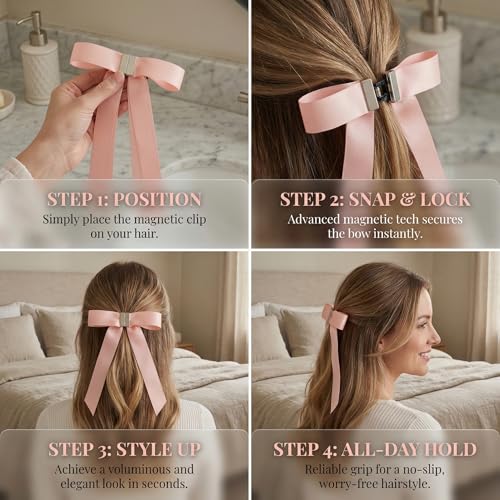 2 pack de pinzas magnéticas para el cabello miniatura 3