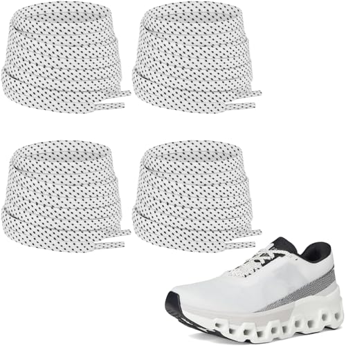 NDTEZUGT 2�g �C�Ђ� ON Cloudmonster �X�j�[�J�[�p 7mm �_�u�� �|���G�X�e�� �t���b�g ���� �C�Ђ� �����p�Ђ�, �N���[��+�u���b�N�h�b�g�B, 39"/100cm