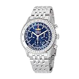  Breitling Navitimer 01 46 mm cronógrafo Aurora Azul Dial Acero Inoxidable Acero Mens Reloj ab012721-c889ss