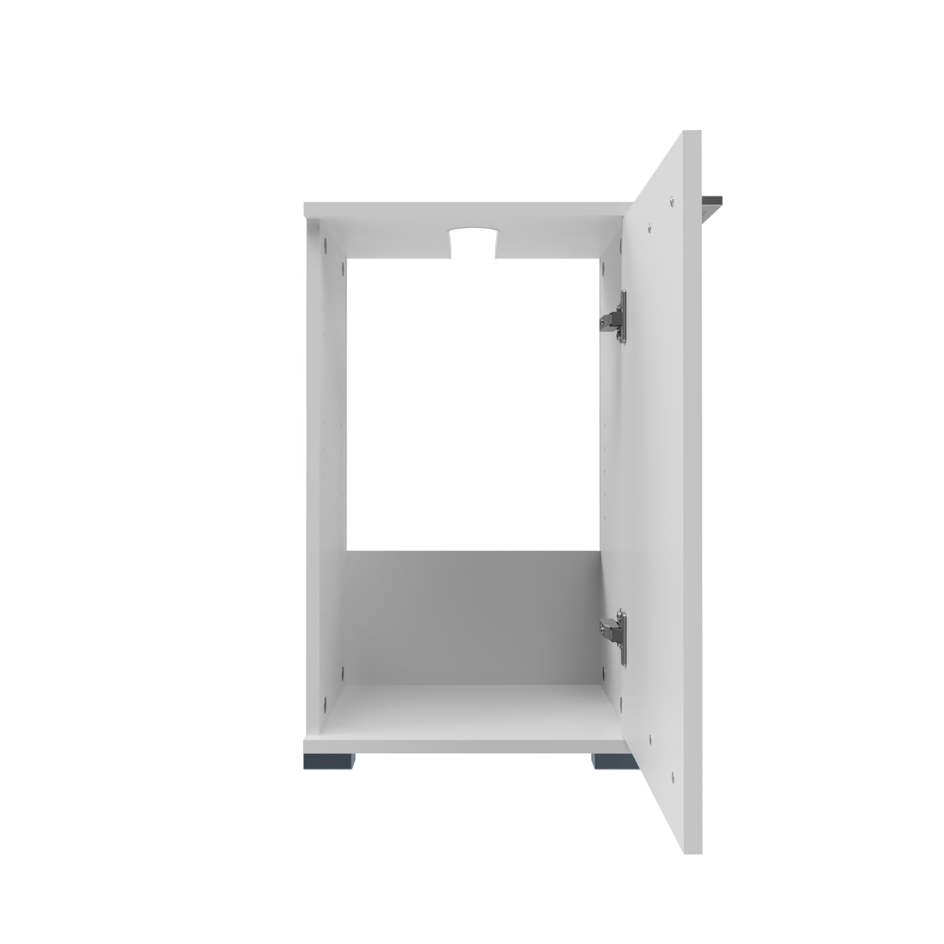 Probus Armario básico para baño de 40 cm – Moderno Armario bajo Lavabo en diseño Blanco con Mucho Espacio de Almacenamiento, Fabricado en Alemania, Color Blanco