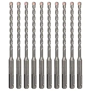 Sabre Tools 10-Pack 1/4 Inch x 6 Inch SDS Plus Rotary Hammer Drill Bits, Carbide Tipped for Brick, Stone and Concrete (1/4 x 6 )