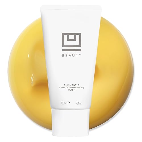 U Beauty The MANTLE Skin Conditioning Wash - Limpiador facial hidratante y desmaquillante con vitamina C + E, AHA de frutas y ácido hialurónico para