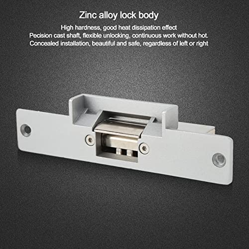 250Kg Heavy Duty Electric Door Strike Lock, Access Control Cathode Lock, 12V High Hardness Cylindrical Electric Door Lock for Wooden Metal PVC Door (NC) by GOWENIC - Used condition - Image 3