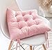 YANJ Sitzkissen，Herbst und Winter verdicktes Esszimmerstuhlkissen Homeoffice-Studienkissen-Rosa_40*40cm，Esszimmerstuhl Booster