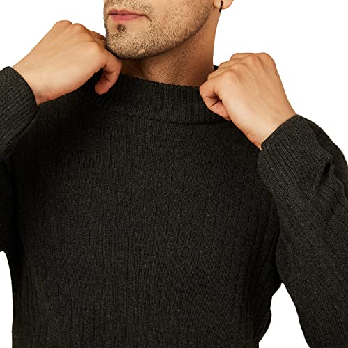 Image of Kvetoo Men High Neck Full Sleeve Winter Woolen Sweater