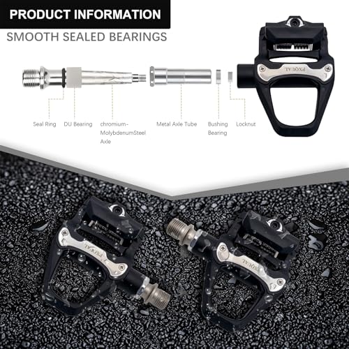 Road Bike Clipless Pedals Matte Black