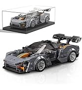 Mould King Speed Champion Racing Car Building Sets with Acrylic Display Case, McLaren Senna Super...