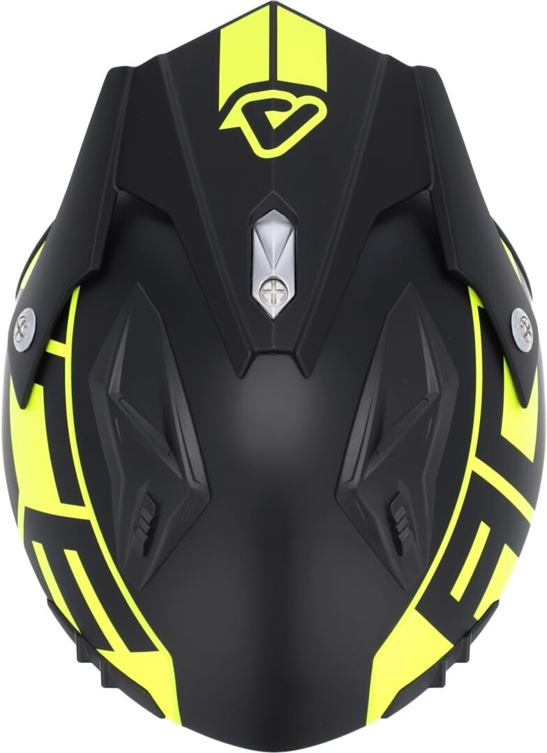 Acerbis Casco Jet Aria Graphic, Adultos Unisex, Blanco/Azul/Rojo, XS