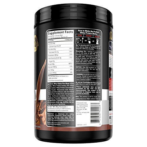 Six Star Whey Isolate Plus Protein Powder, 100% Whey Protein Isolate, Decadent Chocolate, 1.5 Pounds