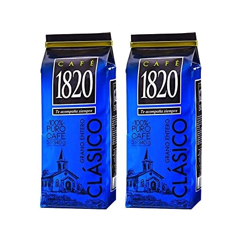 Cafe 1820 Grano Entero Costa Rica Gourmet Whole Bean Coffee (340 Gr), 12 oz., 2 Count Cover