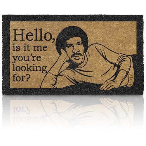Hello Is It Me Youre Looking for Welcome Mat 30x17 Inch Funny Doormat Coir
