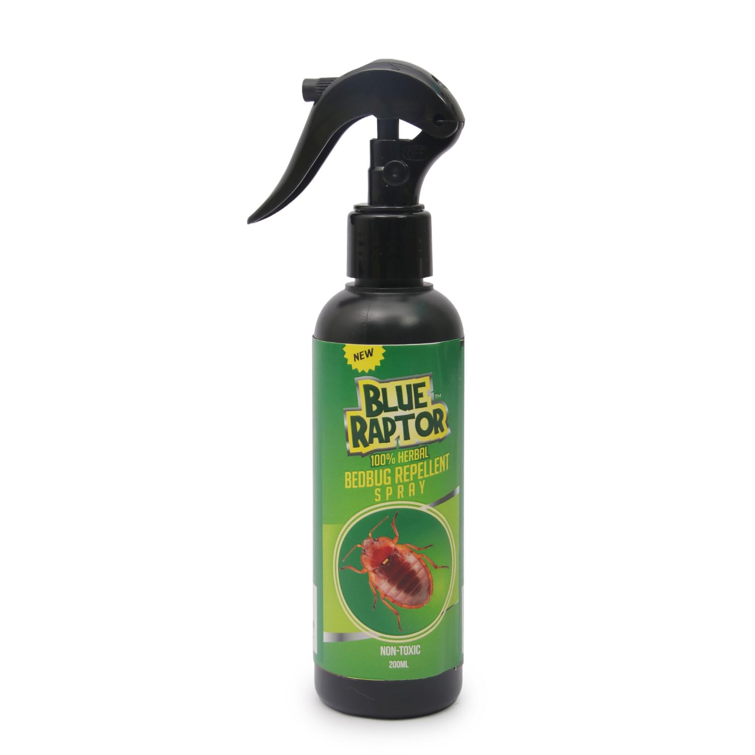 blue raptor herbal bed bug spray | natural plant-based formula with essential oils | eliminates bed bugs & their eggs | safe for mattress, sofa & pillows | non-toxic insect repellent for home (200ml)