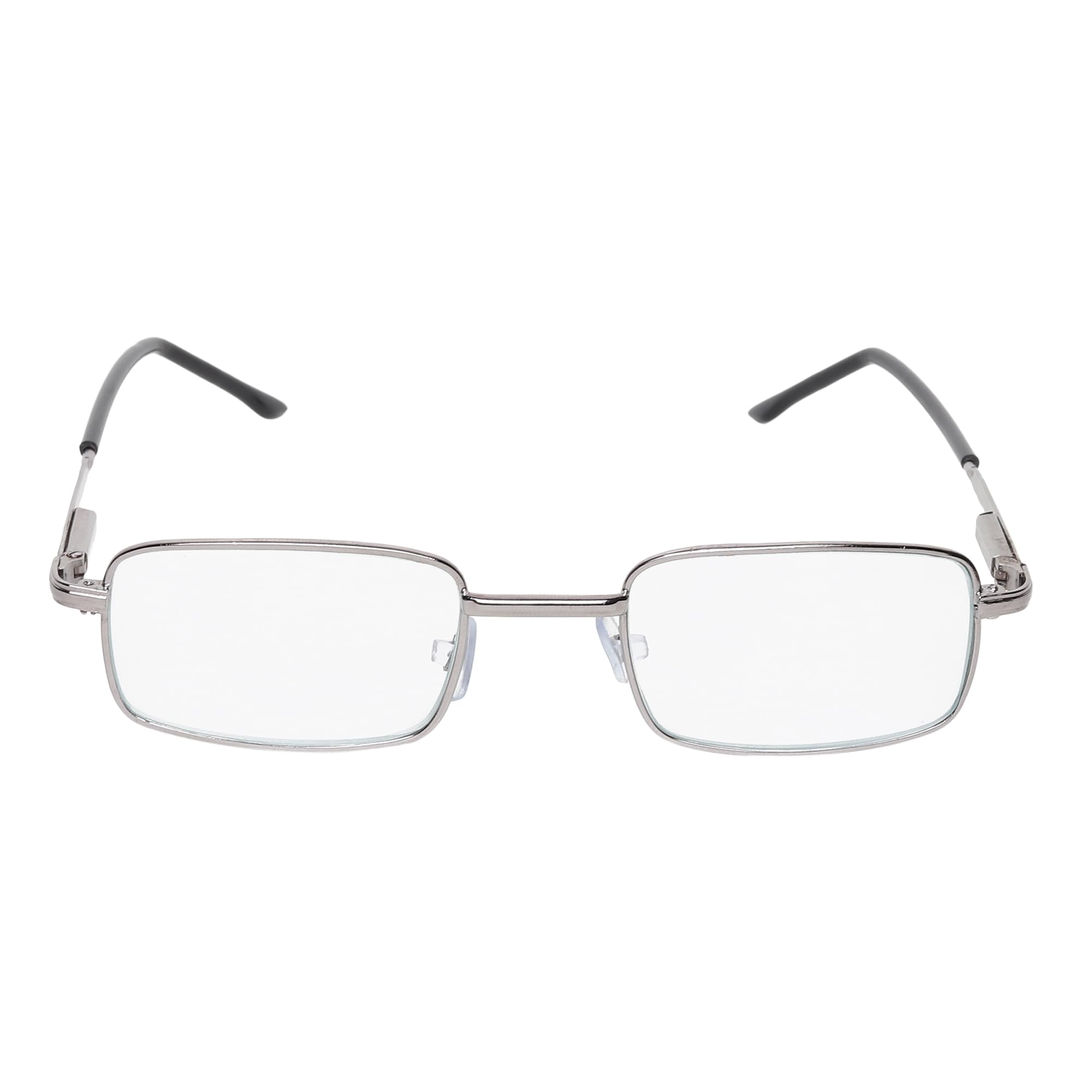 CRIBA Silver Frame Clear Reading Glass with Power +1.00,+1.25,+1.50, +1.75,+2.00, +2.25, +2.50, +2.75, +300,+3.25 For Men and Women_C