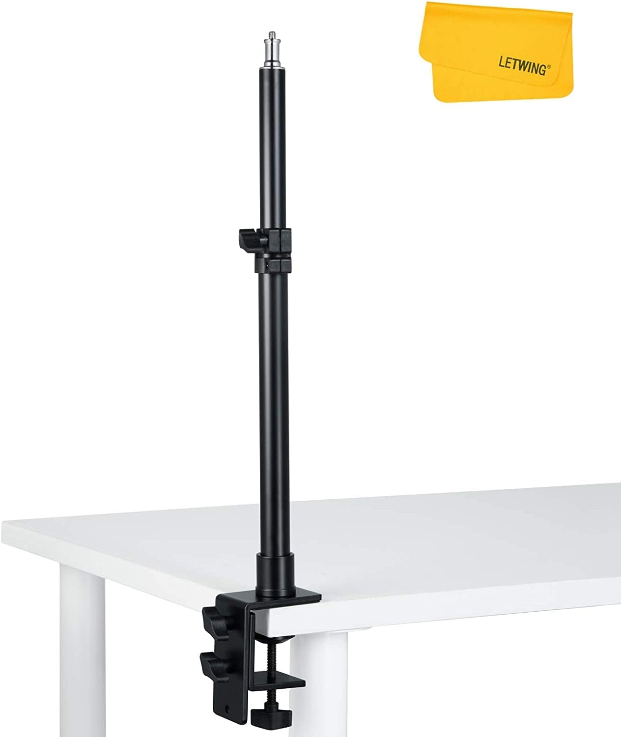 LETWING Tabletop Light Stand Clip Stand 3560cm Adjustable Metal Table