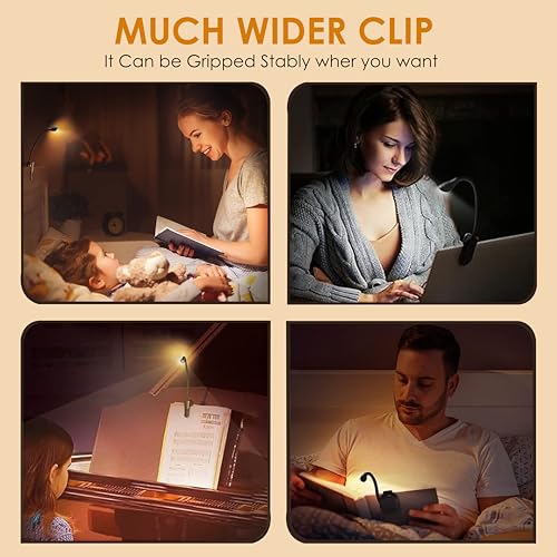 Gesto Store Gesto Rechargeable Book Reading Light with Clip - Image 6