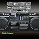 MUSE Bluetooth Retro Boombox mit Radio, CD, Kassettenrekorder, 80W Ausgangsleistung, USB, Aux, Micro SD-Kartenslot
