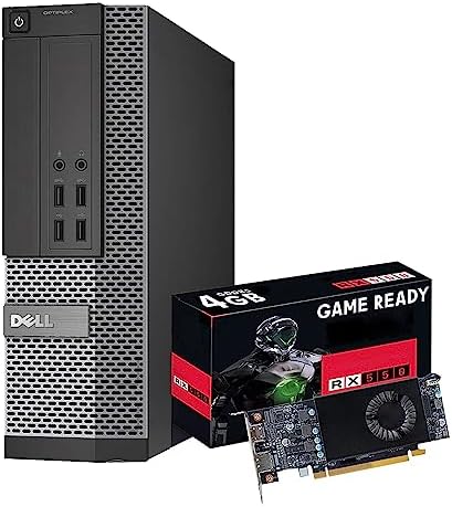DELL Gaming Computer PC Desktop – Optiplex 9020 SFF, Intel Core i7 Processor Up to 3.9Ghz, 512GB SSD 32GB RAM, AMD Radeon RX 550 4G GDDR5, WiFi, HDMI, Win 10 Pro (Reed)