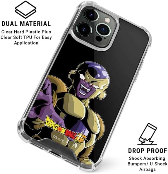 Skinit Clear Phone Case Compatible with iPhone 16 Pro - Officially Licensed Dragon Ball Super Freiza Portrait Design