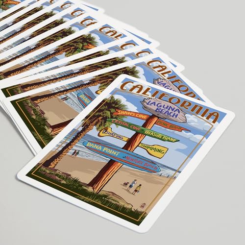Lantern Press Laguna Beach, 52 cartas póker para adultos miniatura 5