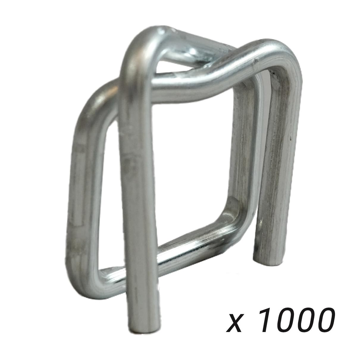 Tecplast Lot de Boucles BC pour Feuillard de cerclage - Qualité PRO - Boucles autobloquantes en acier galvanisé