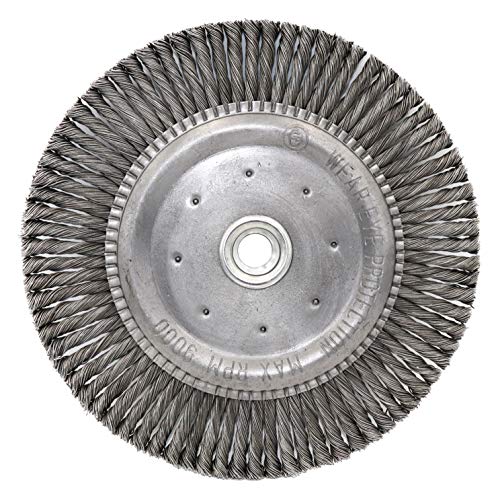 Shark 13986 7-Inch by 5/8-11NC Stringer Bead Twist Wire Wheel with 0.020-Gauge Steel