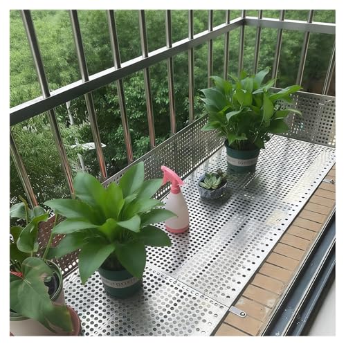 Expanded Metal Mesh Aperture 8mm/ 0.32in, Perforated Metal Sheets, Perforated Stainless Steel Sheet, Stainless Steel Mesh Screen Panel, For Industrial & Home U(Size:120*37 cm,Color:Double-bound 1.6mm)