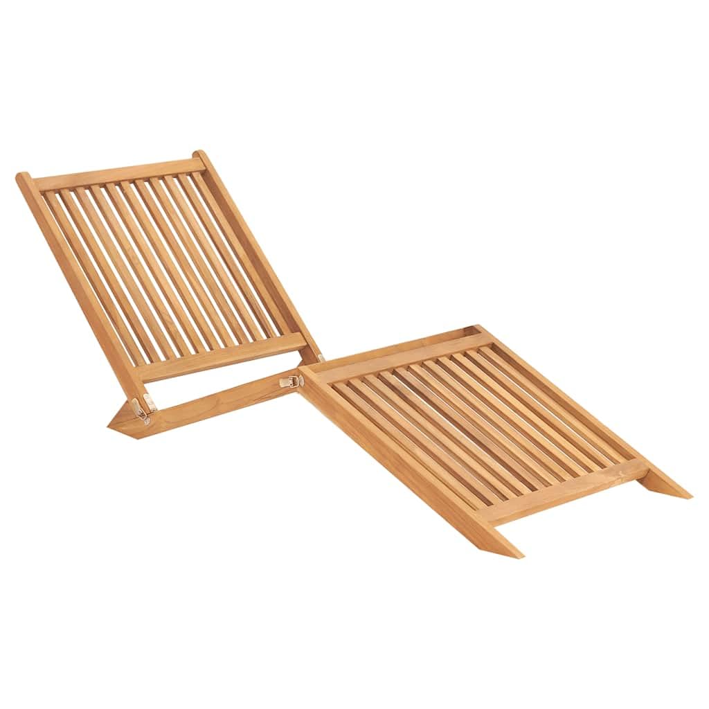 Klappbare Sonnenliege aus Teakholz für Garten, Terrasse und Poolbereich – komfortabel, massiv und platzsparend zusammenfaltbar
