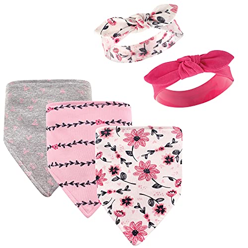 Image of Hudson Baby Unisex Baby Bandana Bibs and Headbands