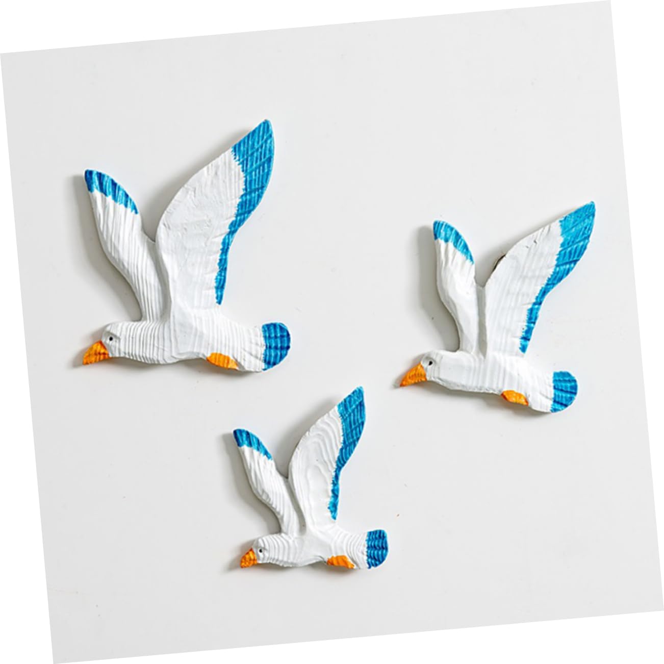 3pezzi Gocce Di Uccelli Appese in Resina Gabbiani Appesi Da Parete Uccelli Creativi Per Soffitti e Alberi Decorazioni Sicure e Resistenti Per Casa