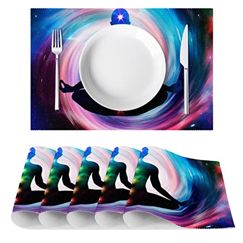 Sets de table salle à manger Seven Chakras pour repas quotidiens et dîners