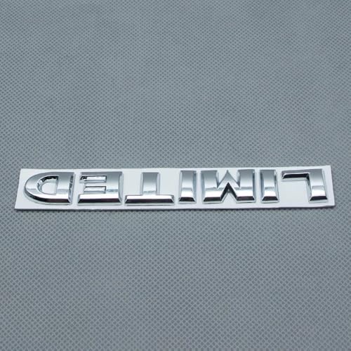 Image of 2pcs Metal Limited Rear Tailgate Trunk Badge Sport Logo Emblem (Silver)