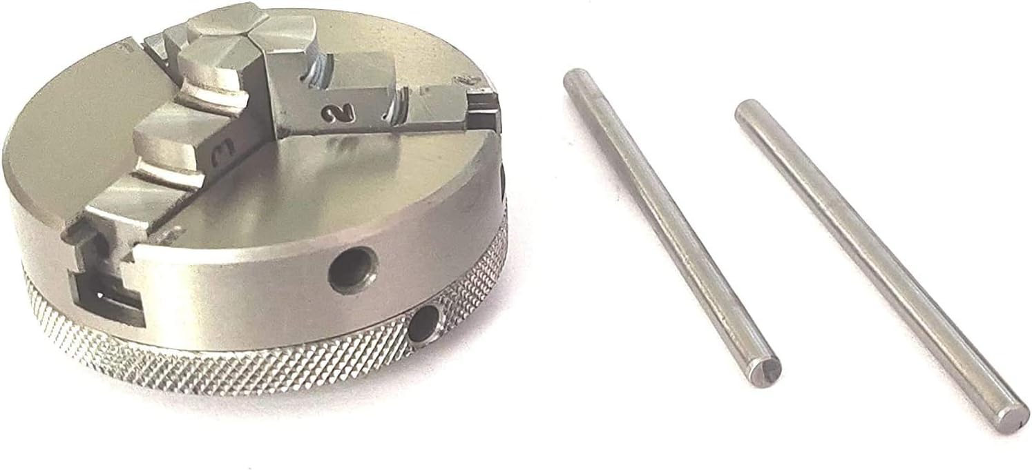 Mini tornos 65 mm 3 mordazas autocentrantes M14 x 1 portabrocas pequeño