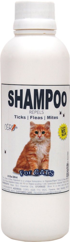 See full amazon price history chart for CERO ® Ticks, Fleas and Mites Repellent Shampoo for Cats (200ml) CERO ® Ticks, Fleas and Mites Repellent Shampoo for Cats (200ml) (B071NYKZJ2) Amazon Price History, Amazon Price Tracker