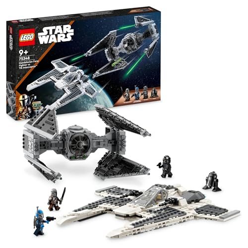 LEGO 75348 Star Wars Caza Colmillo Mandaloriano vs. Interceptor Tie, Juguete de...