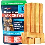 100% Natural Yak Cheese Himalayan Made Dog Chews All Breeds - Lactose Free Yak Chew for Small Medium & Large Dogs - Dental Cleaning Dog Chews for Aggressive Chewers - Long Lasting Odor & Gluten Free