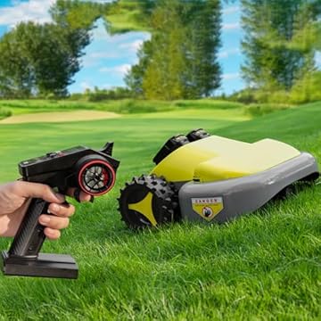 wireless remote control lawn mower