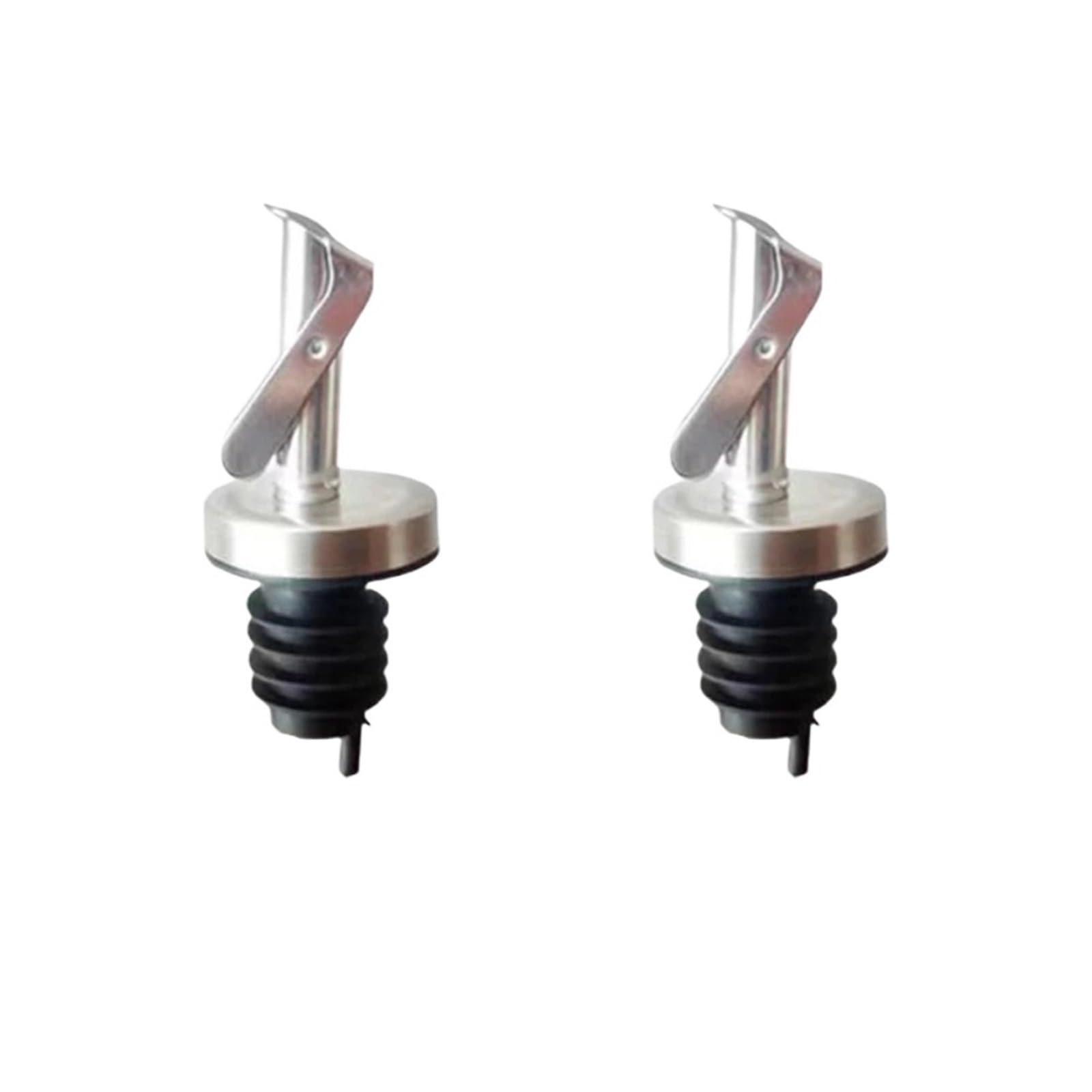 Bouchons de vin 10 pièces en acier inoxydable fermeture automatique distributeur verseur anti-fuite for Champagne huile Sauce liqueur
