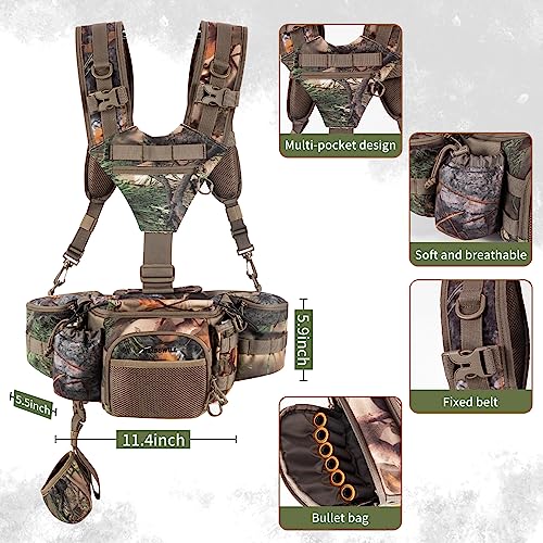 BLISSWILL Hunting Fanny Waist Pack with Harness Pouch，Shoulder-Supported Waist Pack， Hunting Backpack for Bow Rifle（New Leaf Camo） by BLISSWILL - Image 3