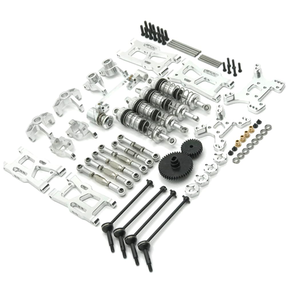 ZDingTech Wltoys 144001 124017 Upgrade Parts kit 13-in-1 Metal Kit,Wltoys 144001 144010 144011 124017 V2 Upgrades Parts,Wltoys 124019 124016 24018 RC